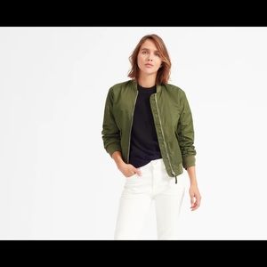 Everlane green bomber jacket